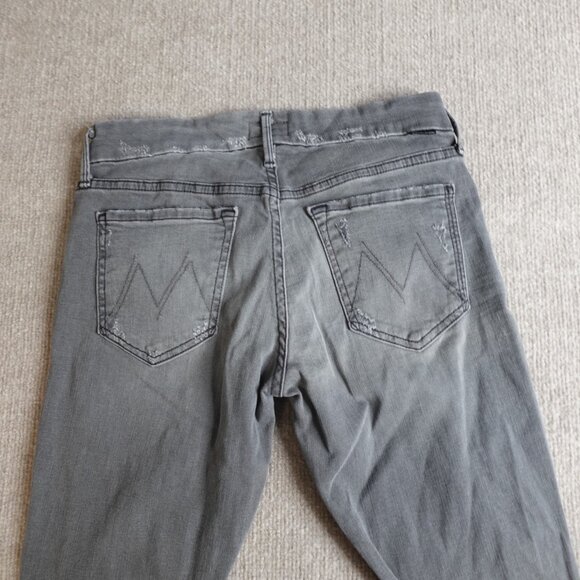 Mother Womens Jeans 28 Gray Looker Ankle Fray Made in USA - Picture 13 of 13